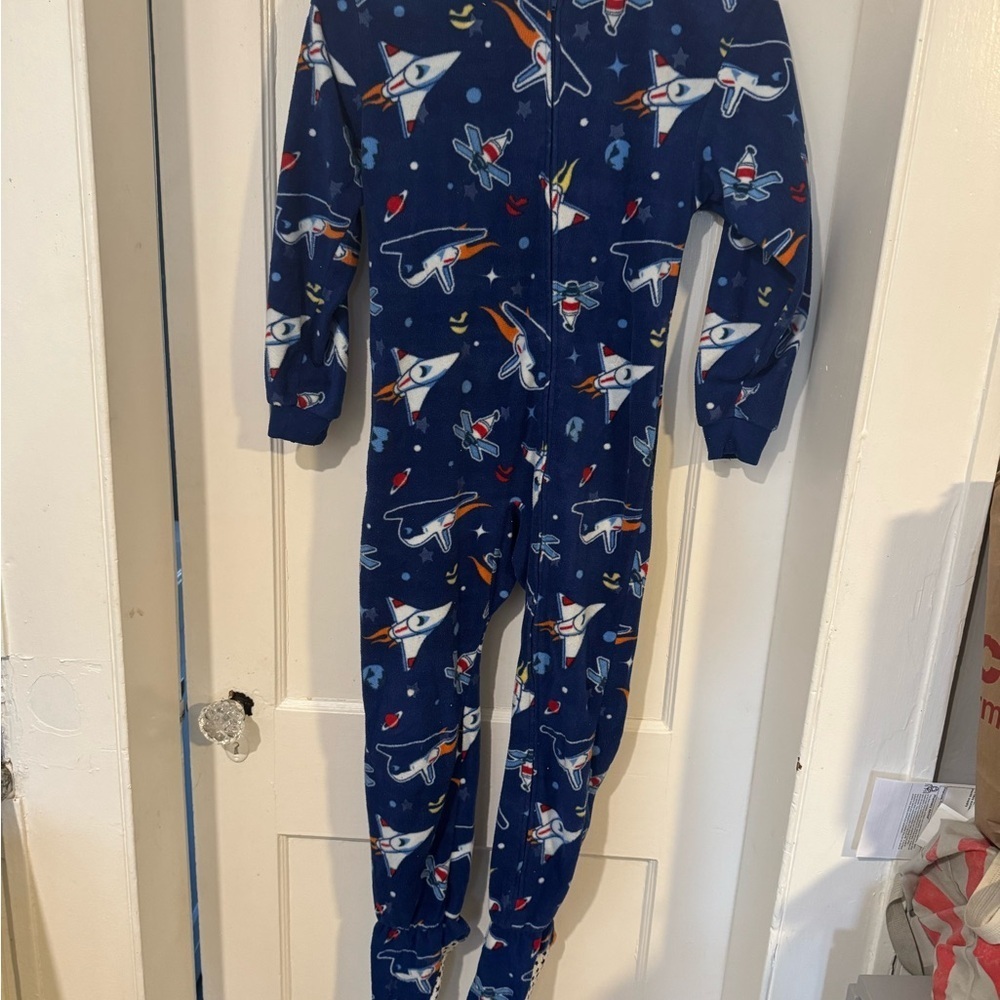 Cherokee Blue Footies One Piece with Space Theme - Picture 2 of 5